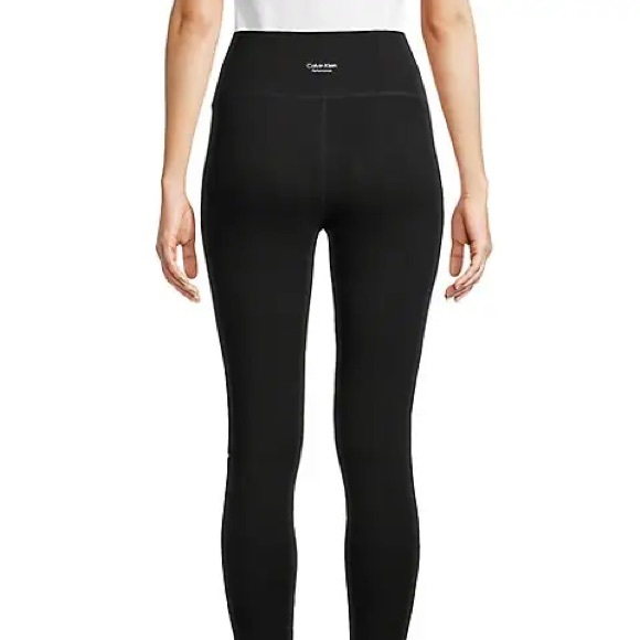 Calvin Klein Performance Stretch Basic Black Skinny Leg Active Leggings - Picture 1 of 6